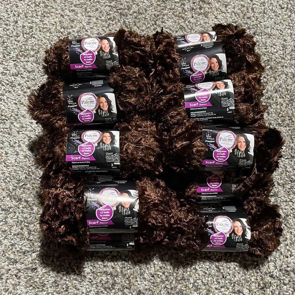 Palette Collection Truffles Flapper Scarf Yarn Bundle